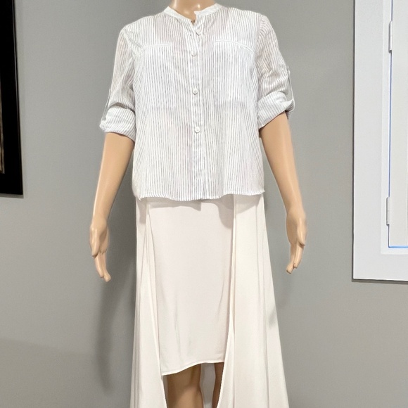 NWT BCBG MaxAzria Runway "Marine" Asymmetrical Dress, Size XS - Picture 1 of 13
